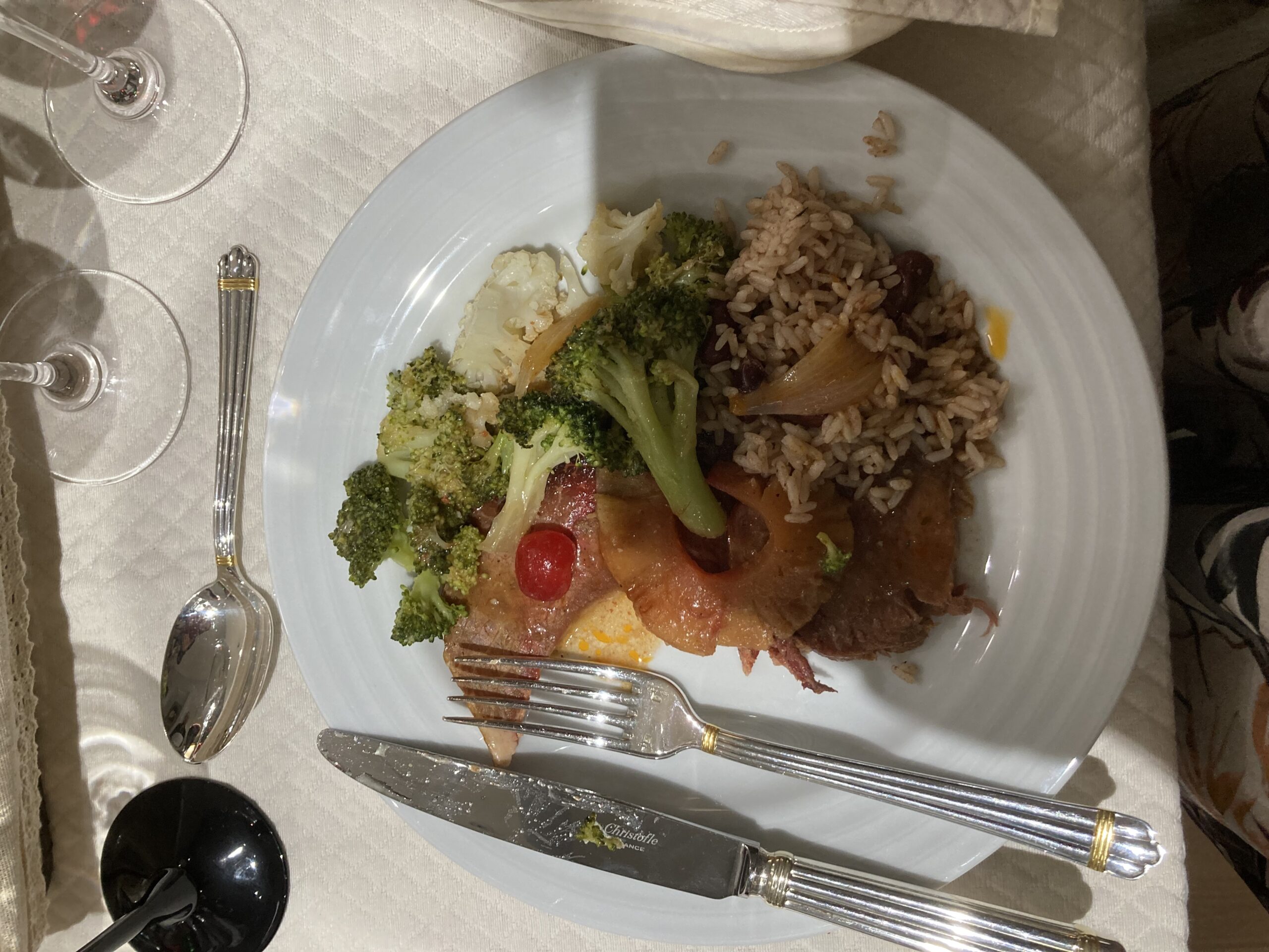 Haitian dinner with family in Miami December 2023